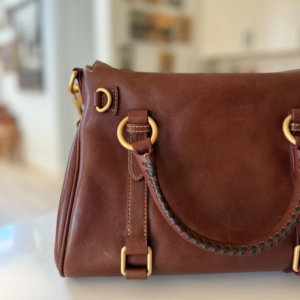 Dooney & Bourke Chesnut Satchel - Picture 5 of 10